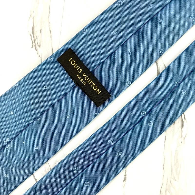 美品 LOUIS VUITTON ルイヴィトン ネクタイ モノグラム ロゴ ソリッド