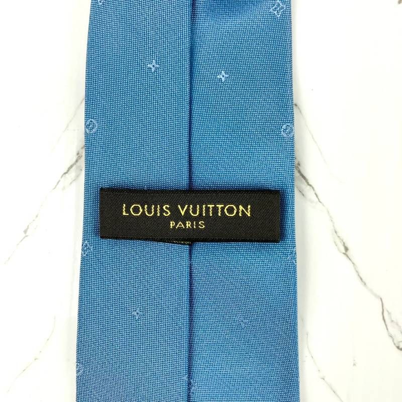 美品 LOUIS VUITTON ルイヴィトン ネクタイ モノグラム ロゴ ソリッド