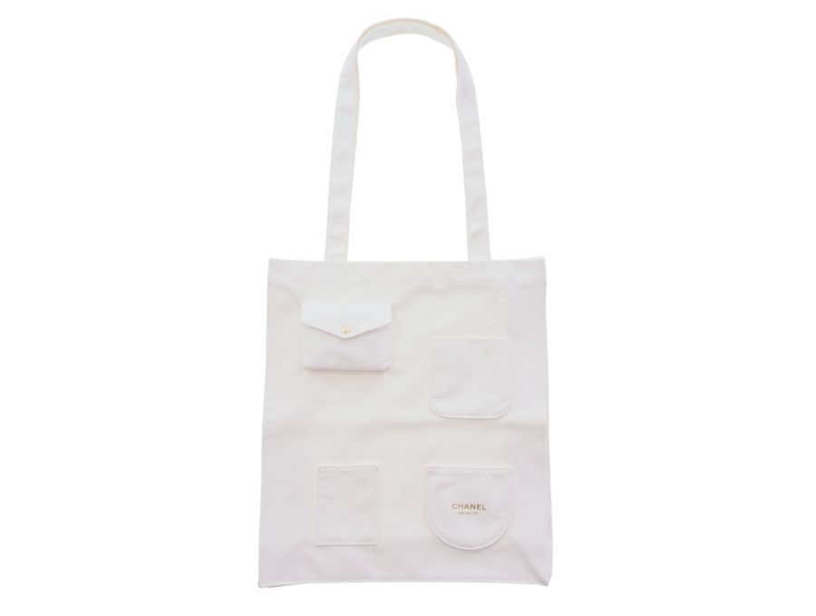 シャネル ノベルティ トートバッグ 4ポケット付き CHANEL BEAUTE【Used