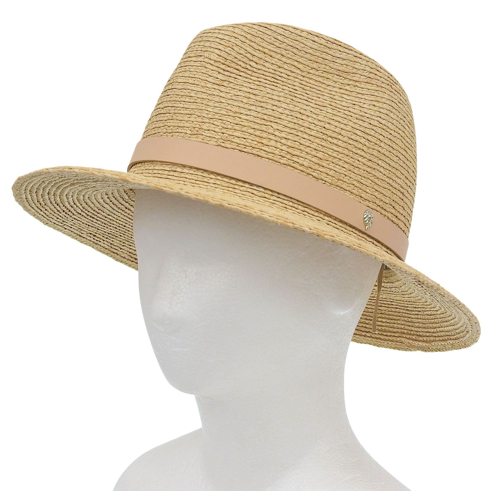 極美品△HELEN KAMINSKI ヘレンカミンスキー ハミルトン レザートリム