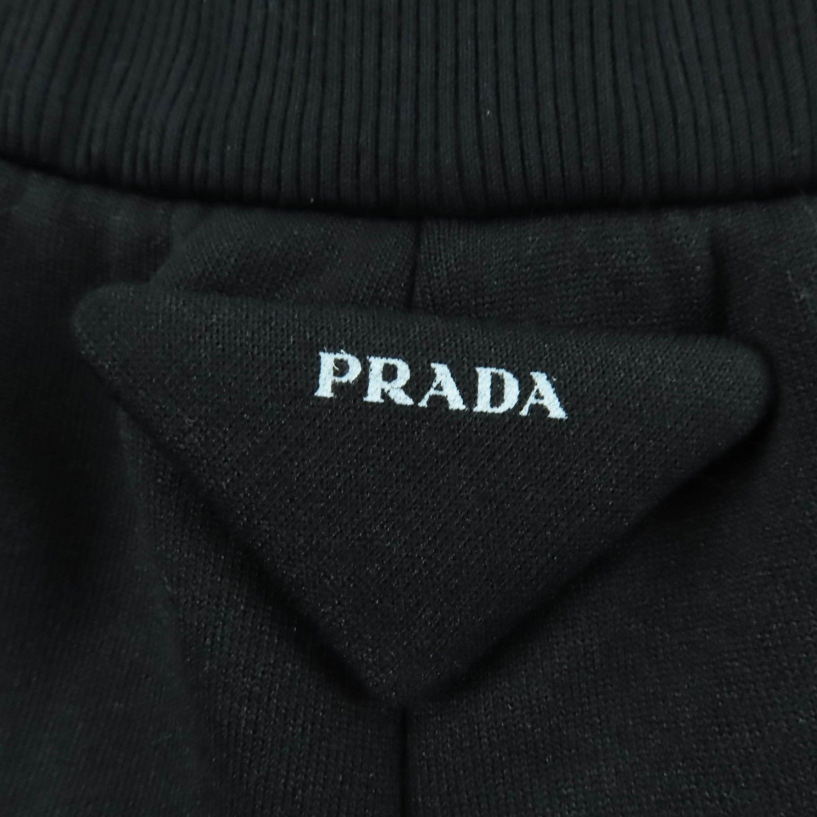 極美品☆PRADA プラダ 2022年製 132383 コットン トライアングルロゴ