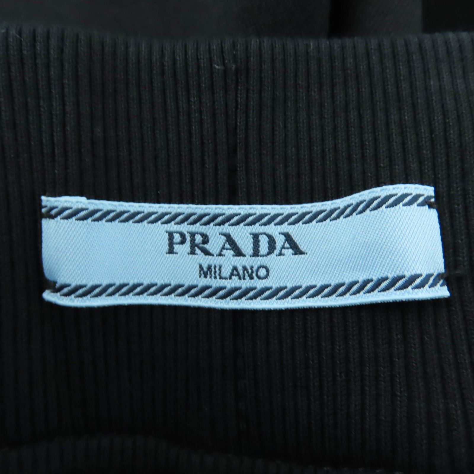 極美品☆PRADA プラダ 2022年製 132383 コットン トライアングルロゴ