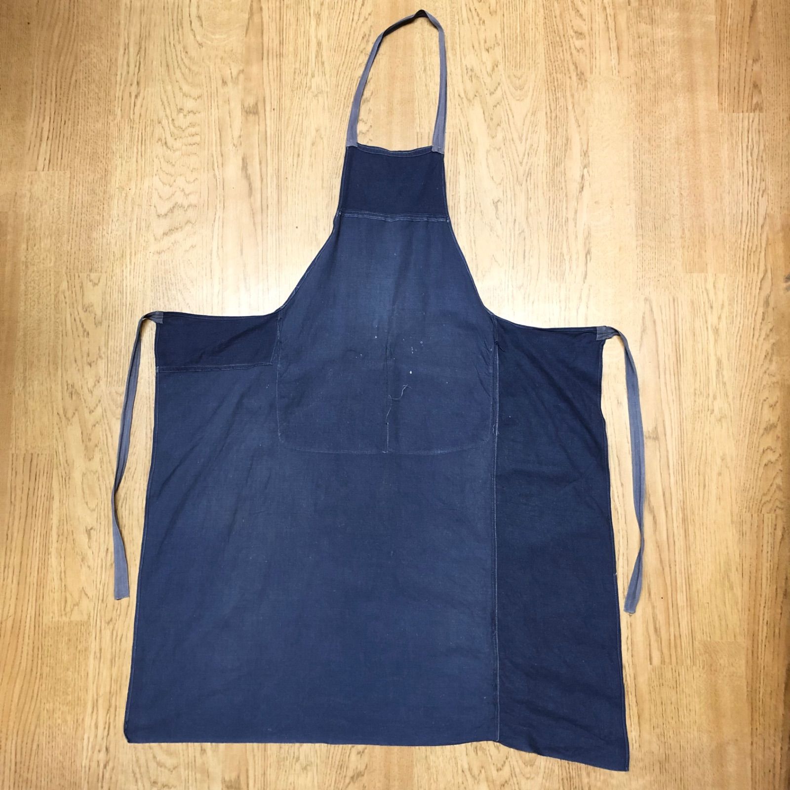 60〜80's ヴィンテージ ワークエプロン フレンチワーク インディゴ