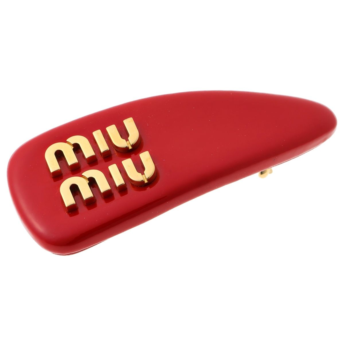 ミュウミュウ/MIU MIU パテントレザー ヘアクリップ / バレッタ / 髪