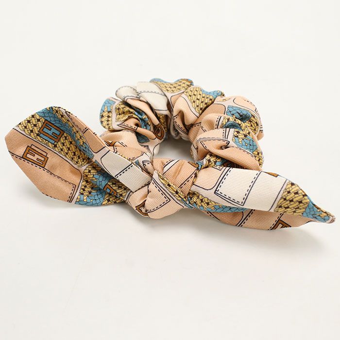 FENDI フェンディ 2個セット ズッカ シュシュ シルク【中古