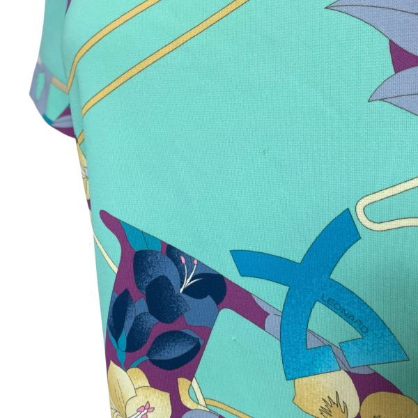 □ レオナールスポーツ LEONARD フラワープリント カットソー Tシャツ