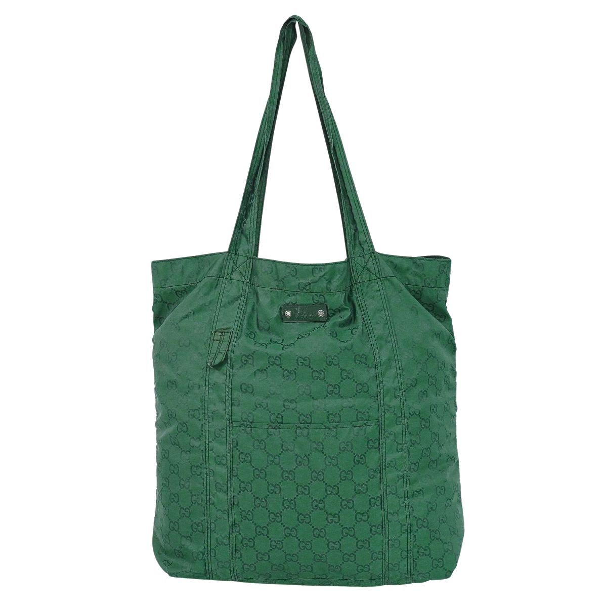 本物 グッチ GUCCI GGナイロン エコバッグ ショルダーバッグ トート 