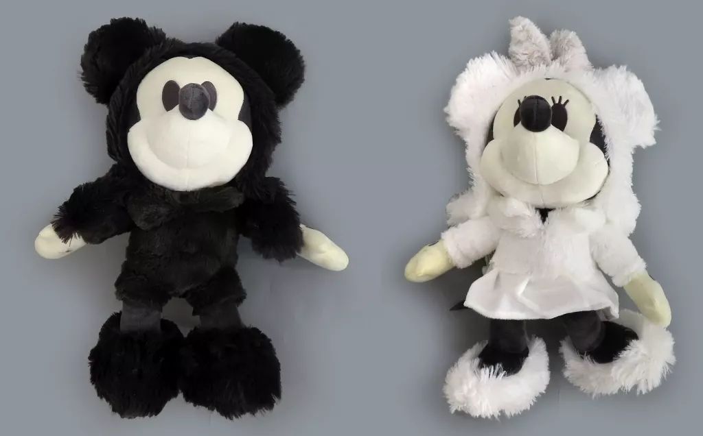 中古】ぬいぐるみ 全2種セット デココレ ブラック＆ホワイトフードBIG