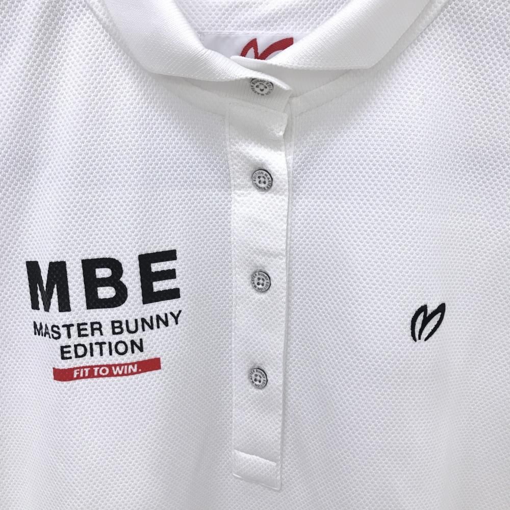 超美品】マスターバニー 半袖ポロシャツ 白 ロゴプリント レディース 1