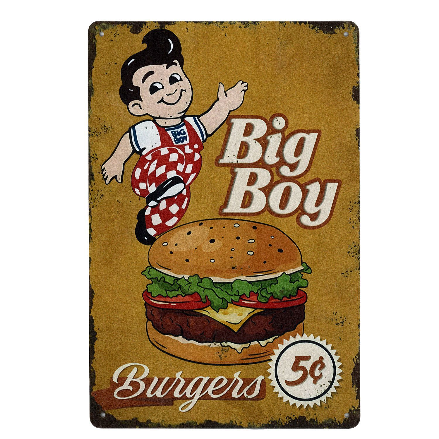 ハンバーガー ガレージ アメリカン雑貨 ブリキ看板 アメリカ アメカジ