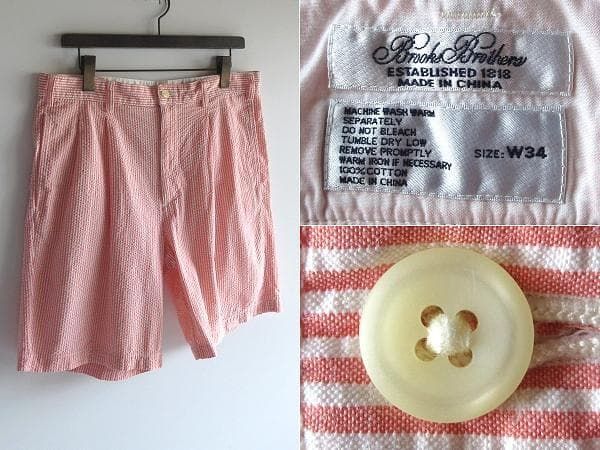 90s BROOKS BROTHERS シアサッカー　パンツ　VINTAGE 希少 90sビンテージ Brooks Brothers ブルックスブラザーズ シア