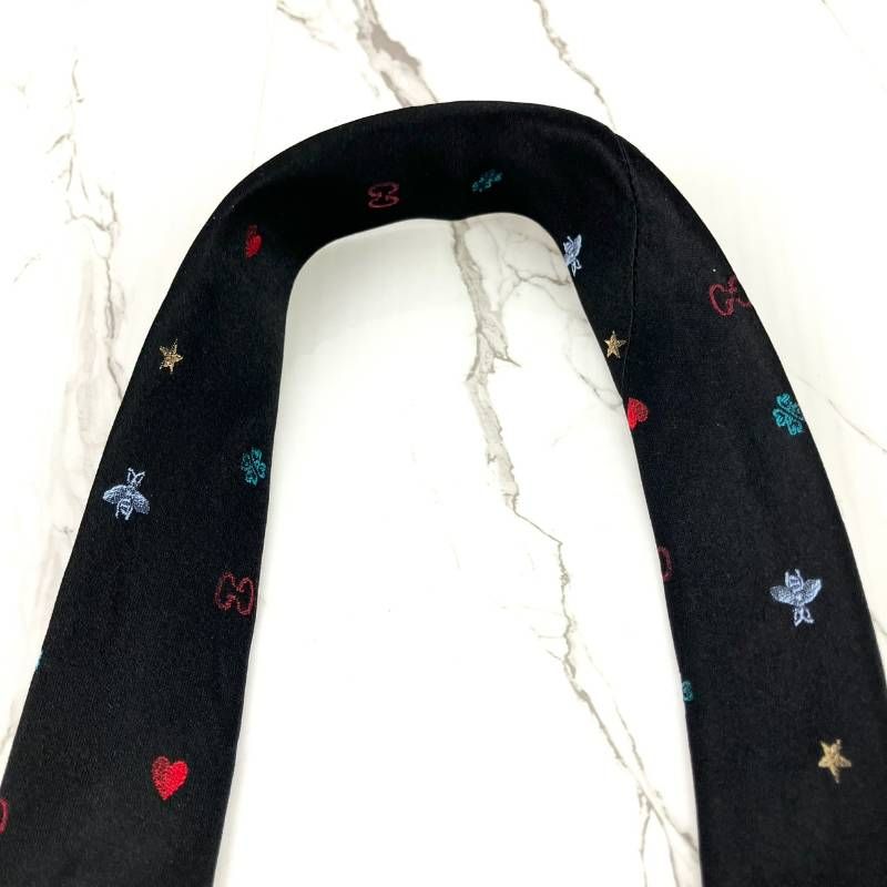 GUCCI グッチ ネクタイ シンボルズ 蜂 Bee ロゴ GG クローバー ハート