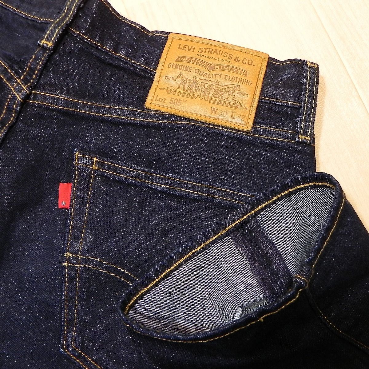 72□ 濃紺 ! Levi's リーバイス 505 PREMIUM プレミアム ストレッチ