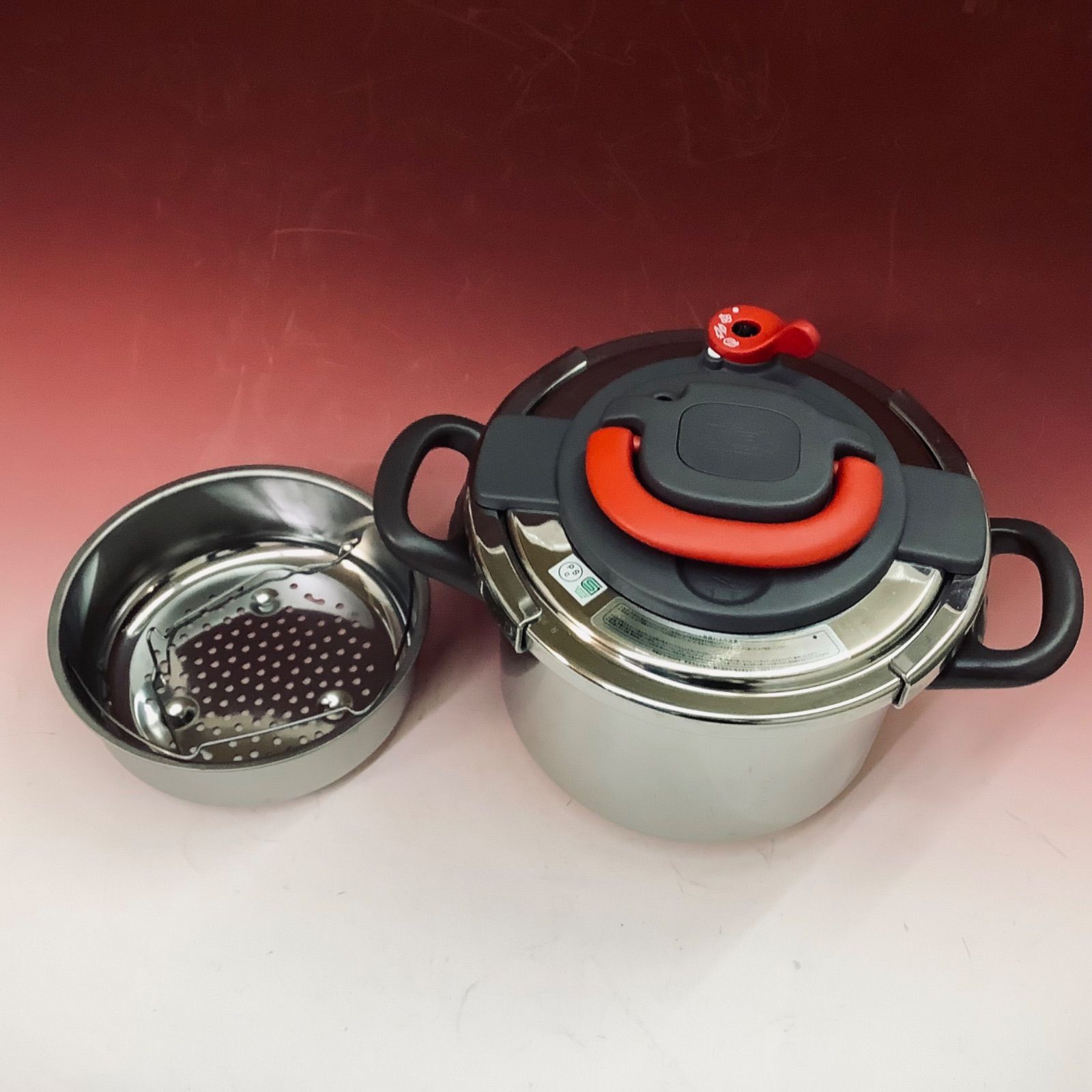 Tｰfal 圧力鍋 クリプソ アーチ Clipso Arch パプリカレッド 6L - メルカリ