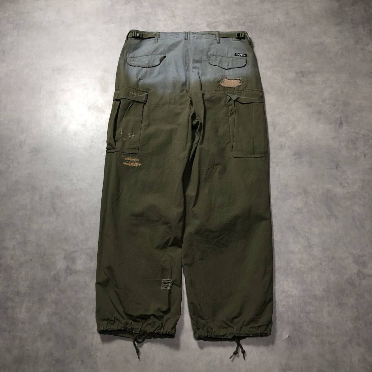 GQ4867◇SAPEur : M-65 Re Make Cargo Pants◇XL◇カーキ サプール