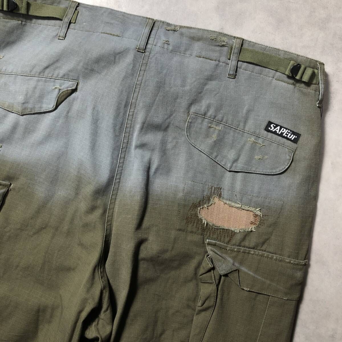 GQ4867◇SAPEur : M-65 Re Make Cargo Pants◇XL◇カーキ サプール