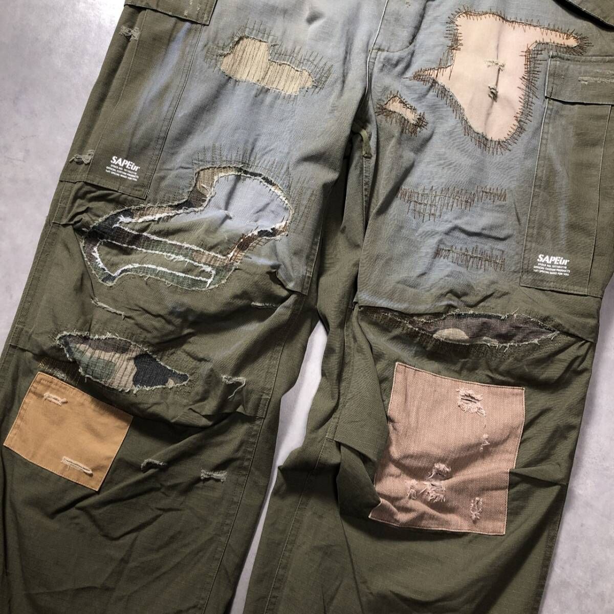GQ4867◇SAPEur : M-65 Re Make Cargo Pants◇XL◇カーキ サプール