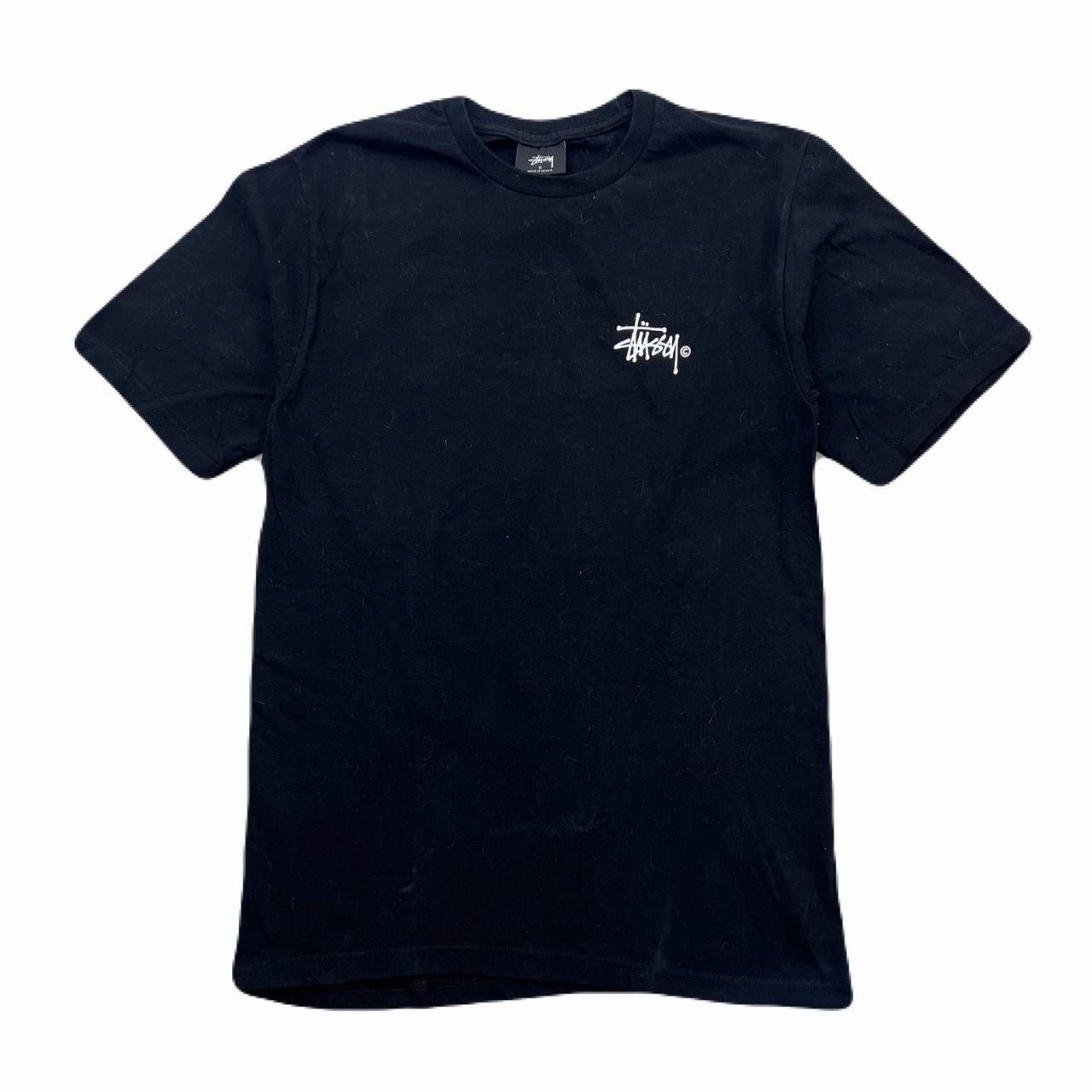 ステューシー Tシャツ メンズ Sサイズ ブラック 半袖 バックプリント 