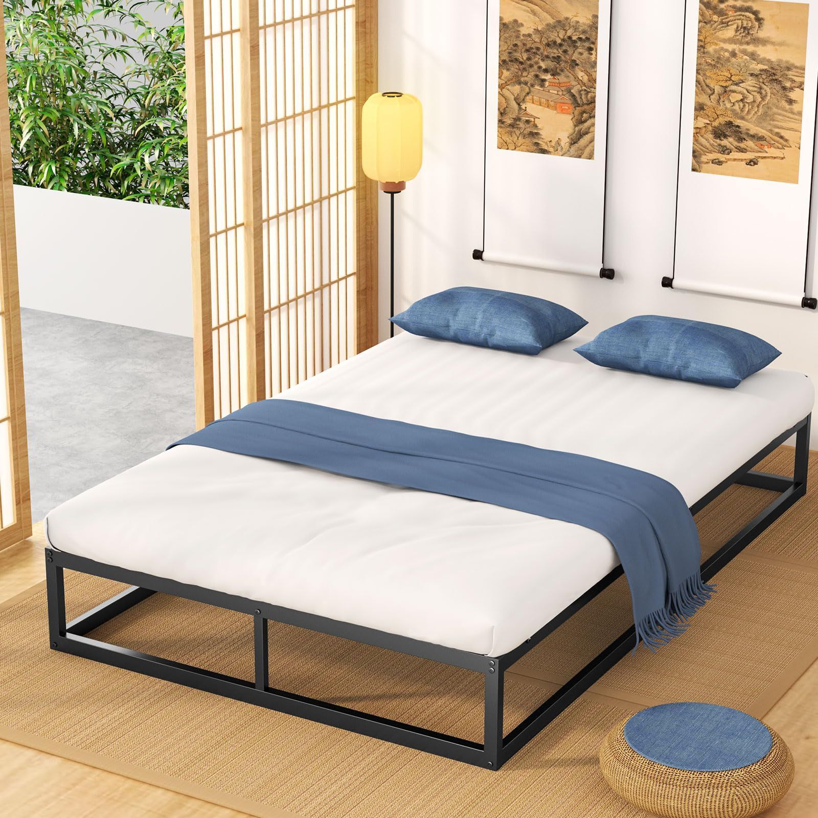 新品・送料無料】ベッドフレーム セミダブル 耐荷重300kg 頑丈 