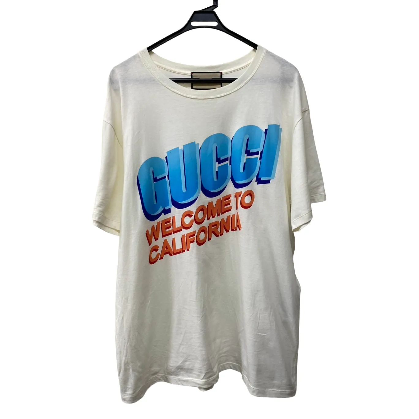 グッチ GUCCI フロントロゴ クルーネック Tシャツ 615044 コットン 