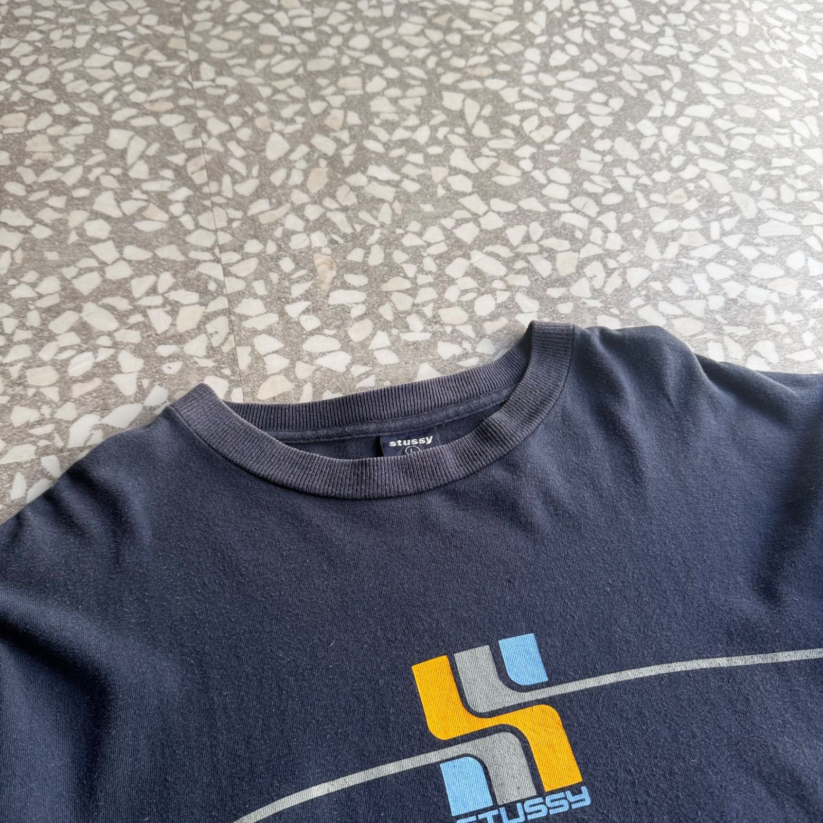 STUSSY / 90's usa製 Design T-shirt size L オールドステューシー