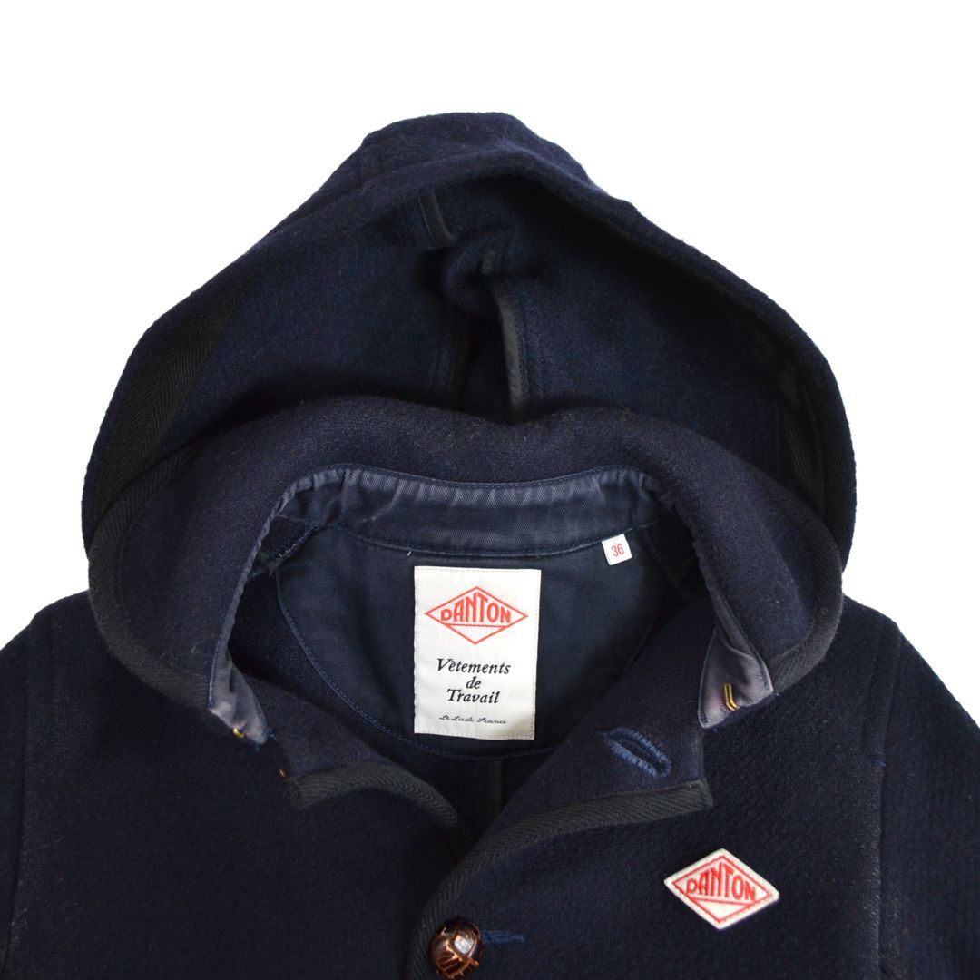 DANTONダントン 日本製 レディース ウールモッサ フード付きロング