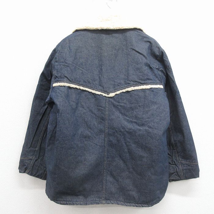 XL/古着 シアーズ 長袖 デニム ボア ジャケット メンズ 80年代 80s 紺【spe】 26jan17 XL/古着 シアーズ 長袖 デニム ボア ジャケット メンズ 80年代 80s 紺