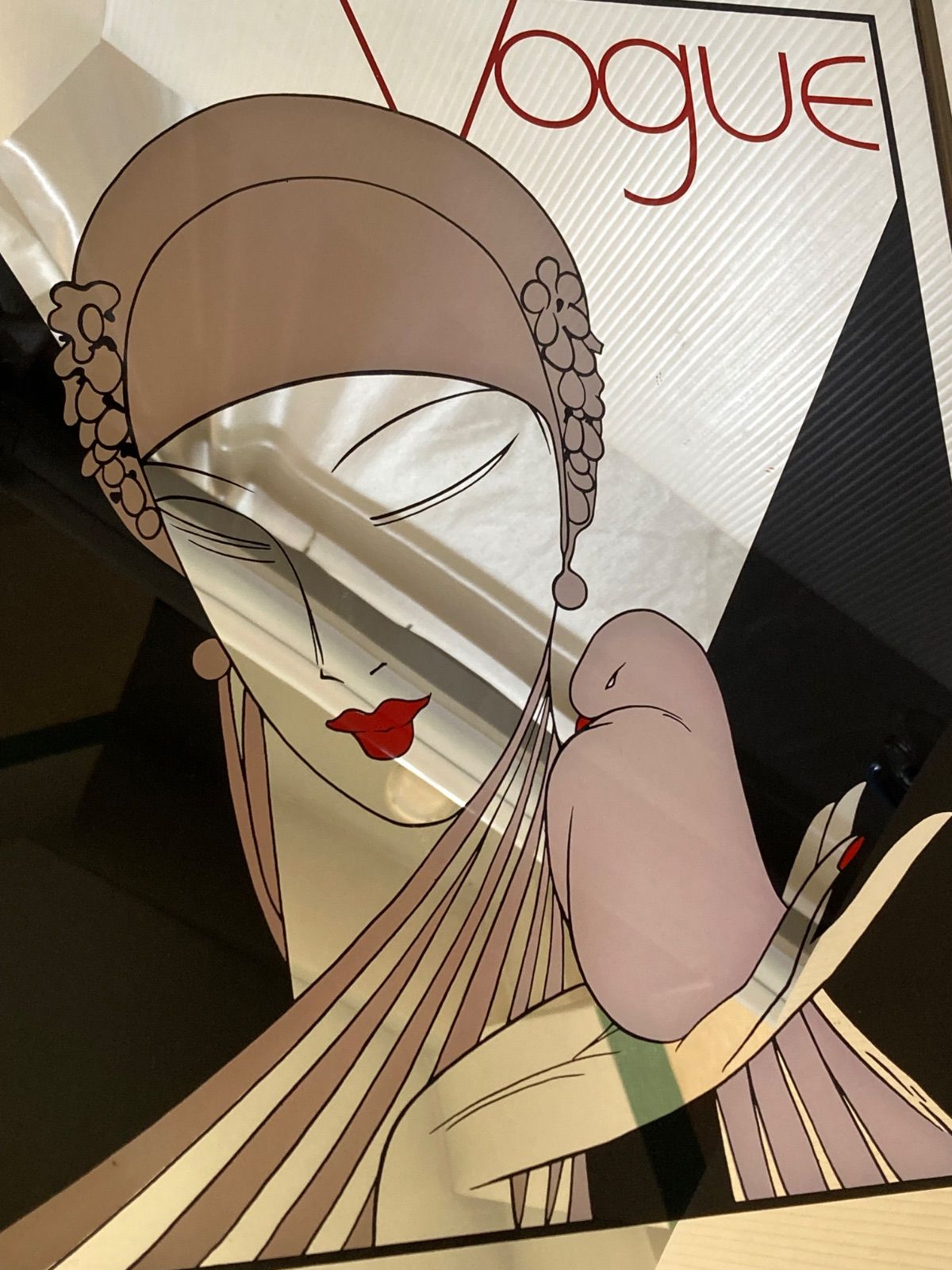 Vogue アートミラー パブミラー ヴィンテージ - メルカリ