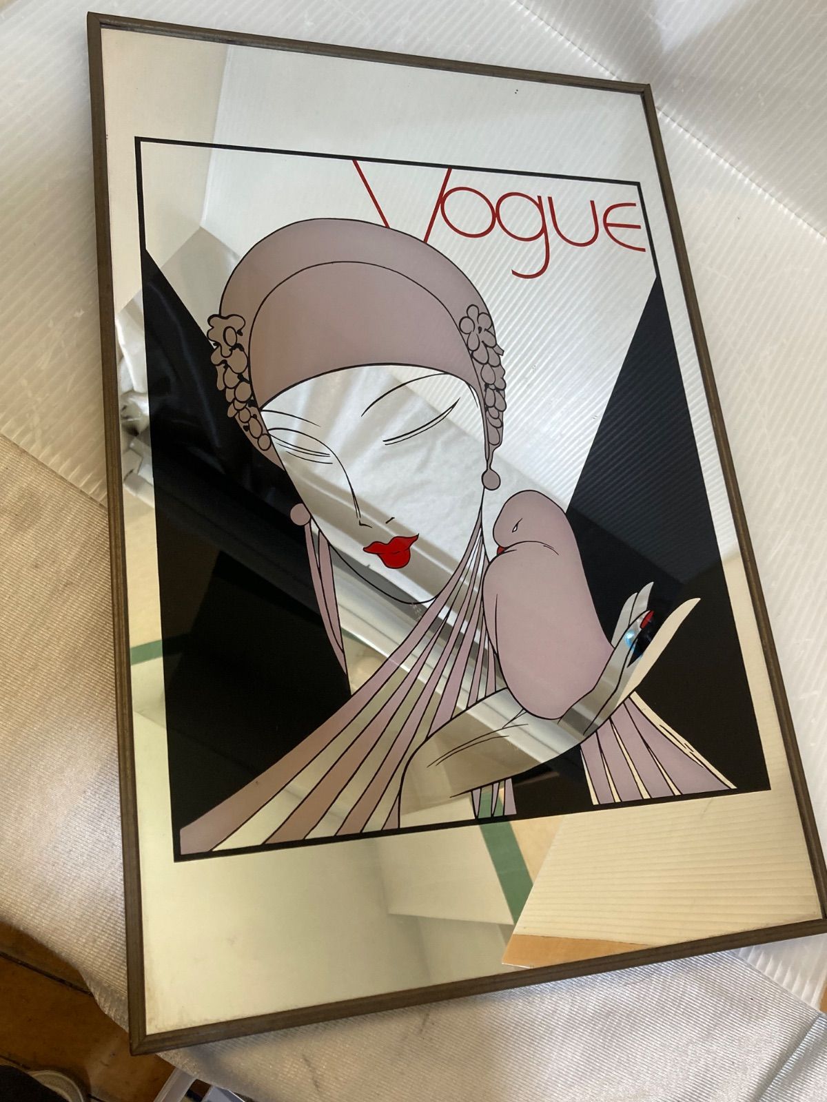 Vogue アートミラー パブミラー ヴィンテージ - メルカリ