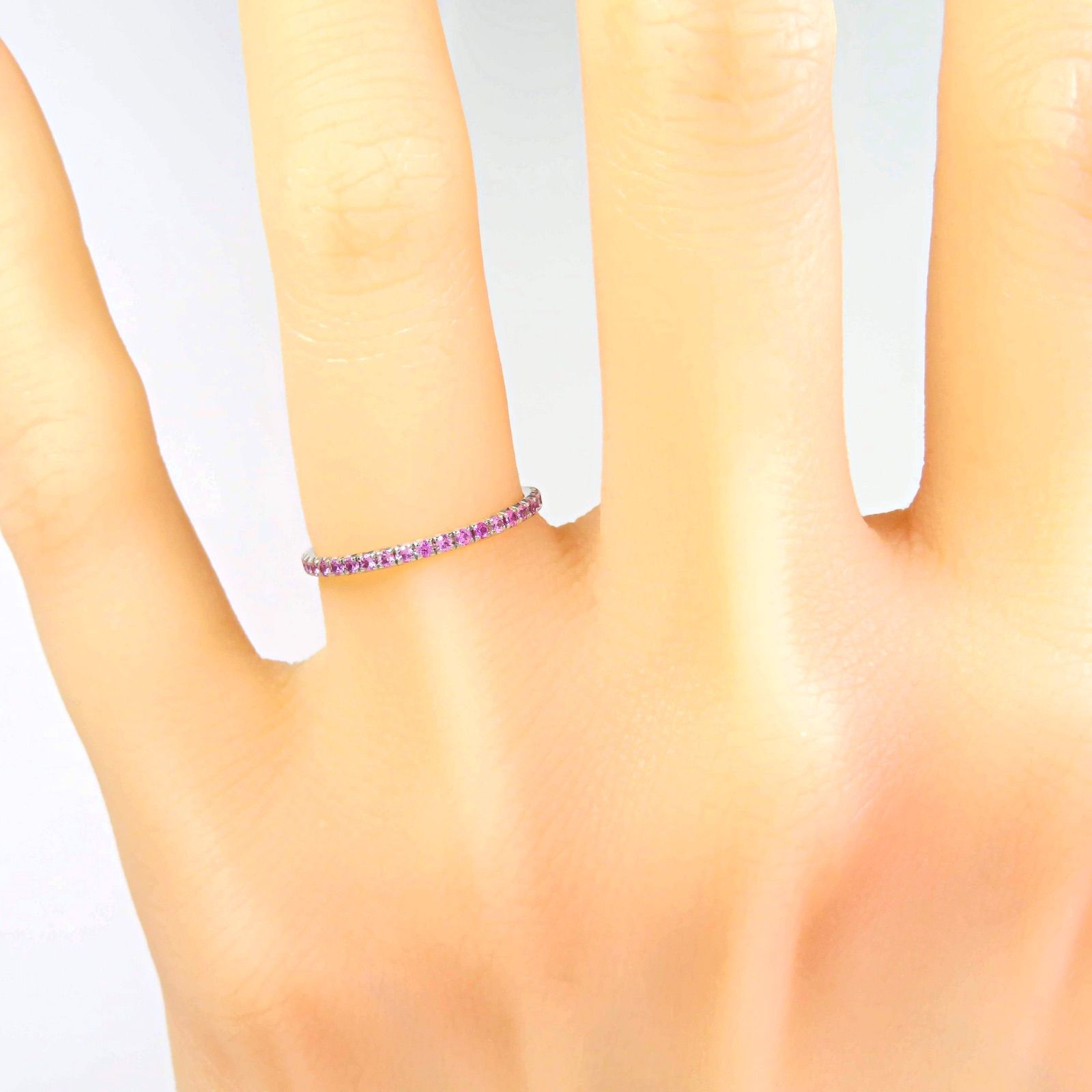 TIFFANY&Co ティファニー 750 ピンクサファイア メトロ フルエタニティ