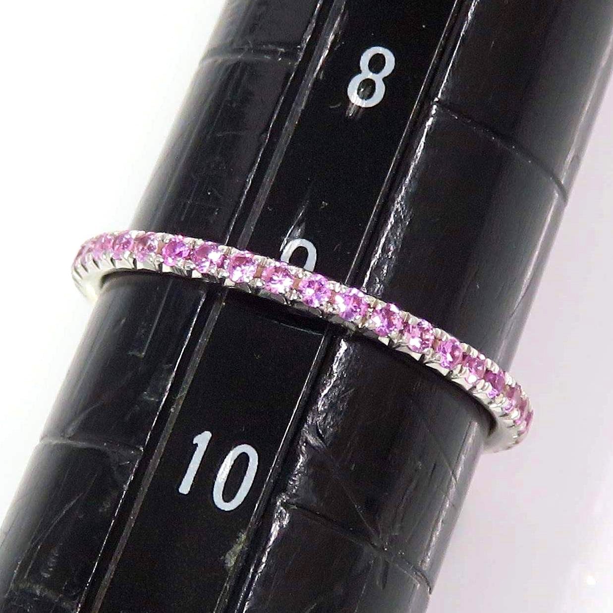 TIFFANY&Co ティファニー 750 ピンクサファイア メトロ フルエタニティ
