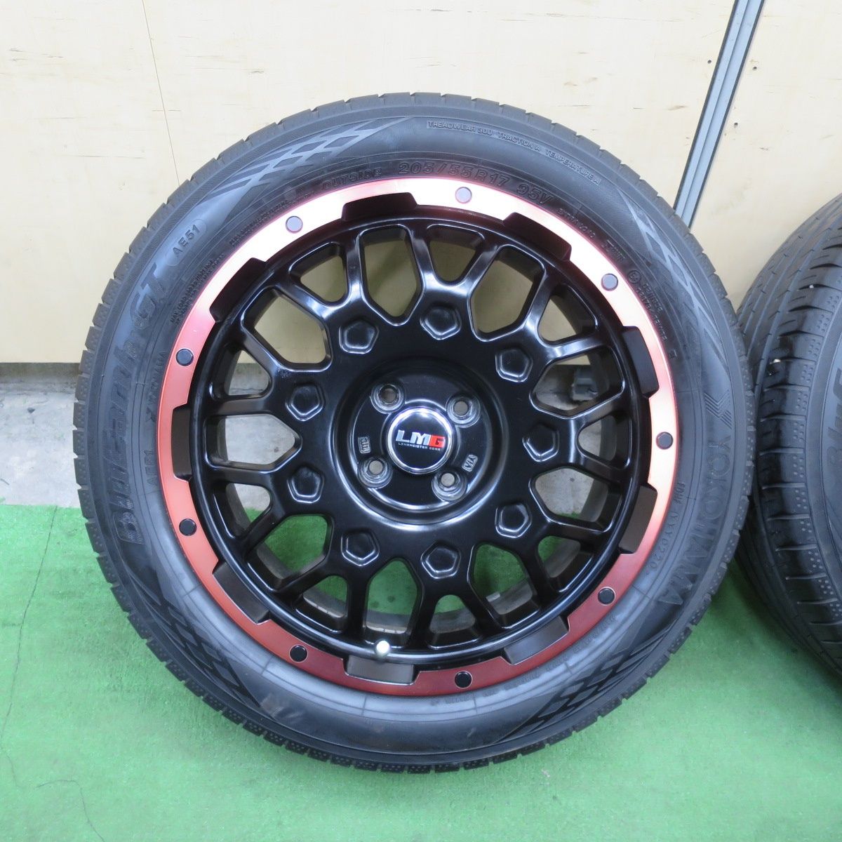 バリ溝！キレイ！9.5分☆LMG LEHRMEISTER GEAR MS-9W 205/55R17 
