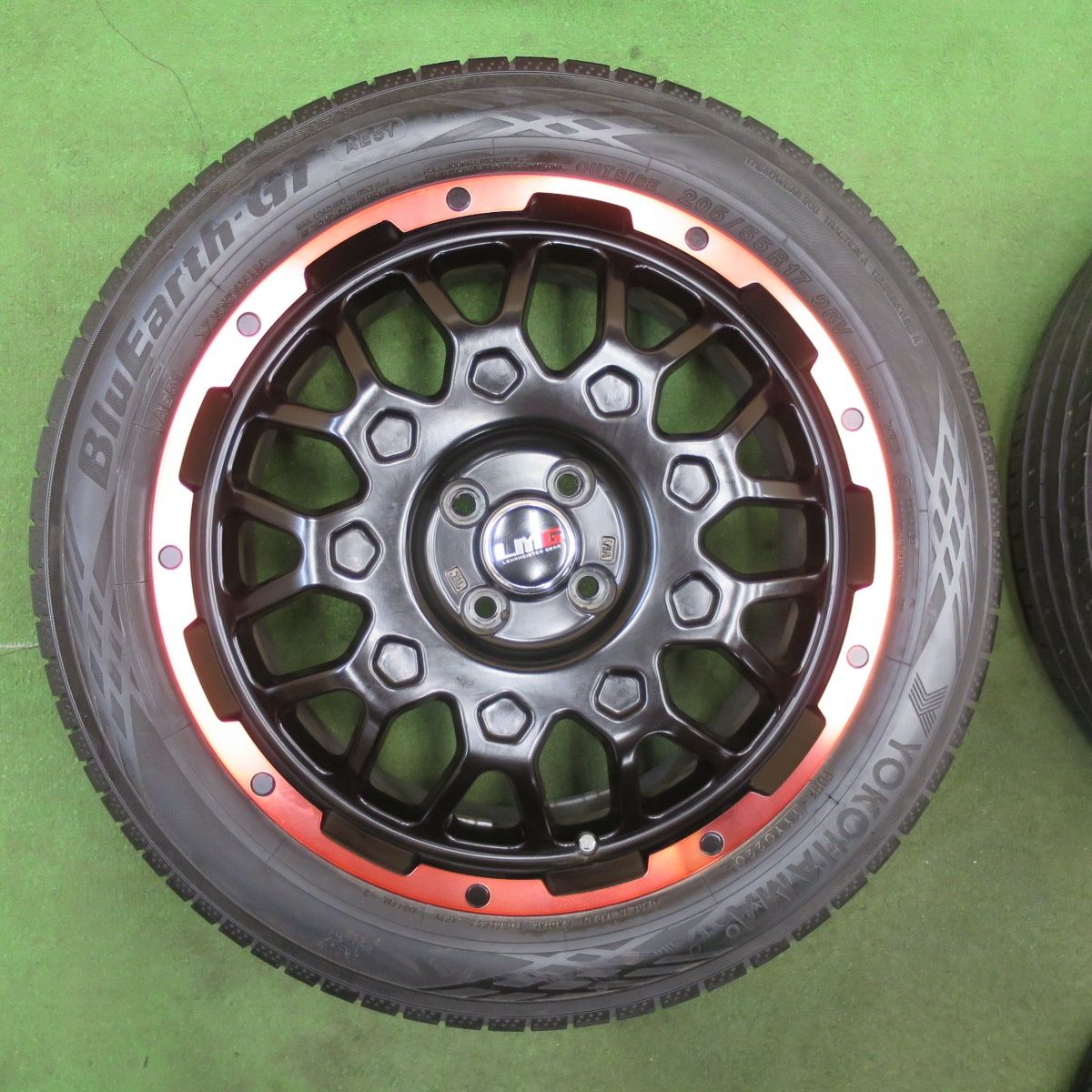 バリ溝！キレイ！9.5分☆LMG LEHRMEISTER GEAR MS-9W 205/55R17 