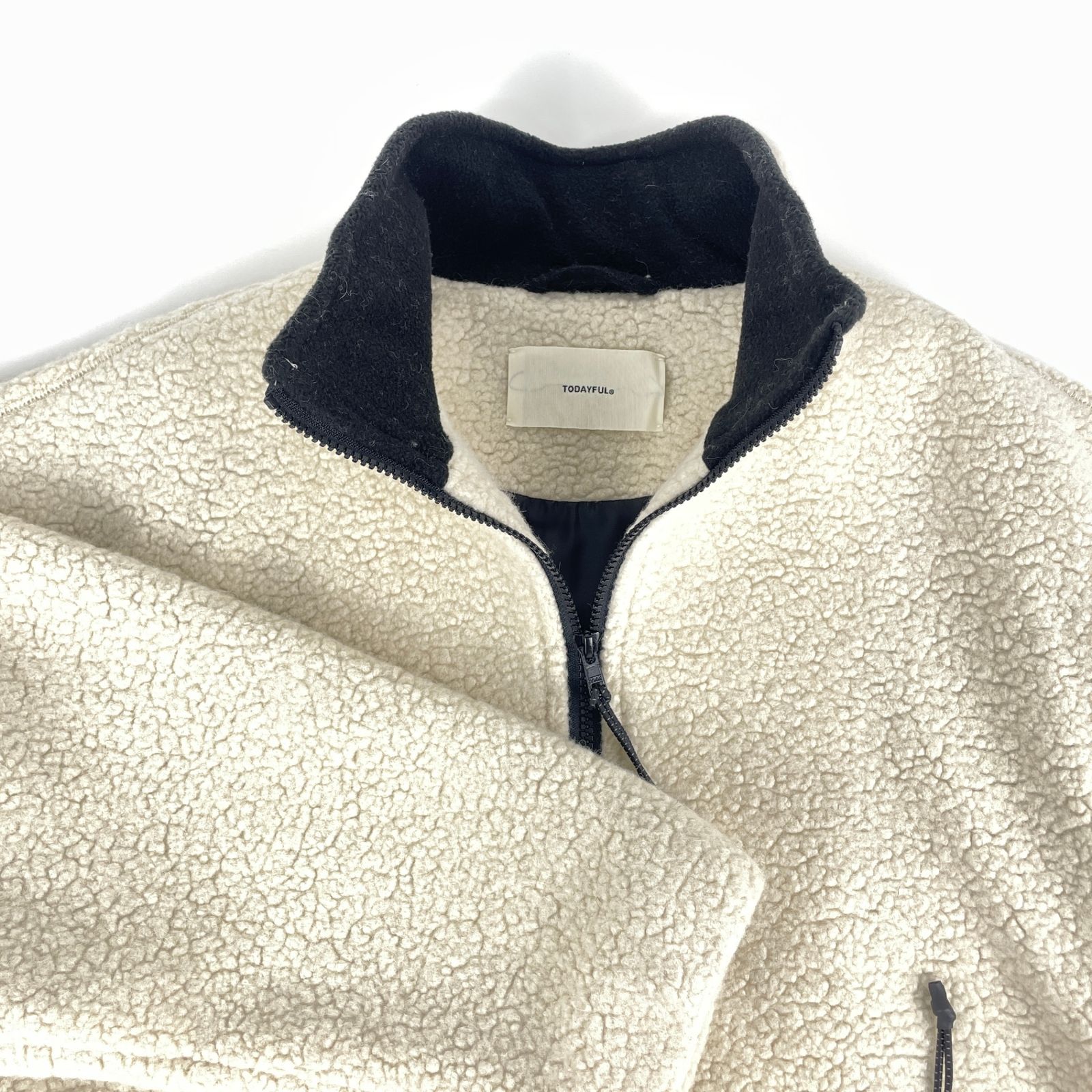 TODAYFUL 25/AW 12520205 WOOL BOA ZIP JACKET ウールボアジップ 