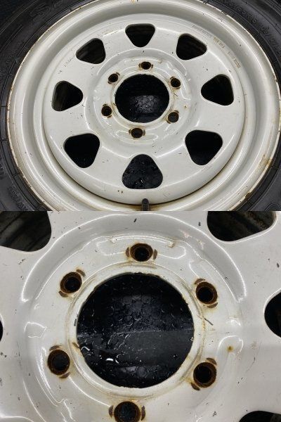 【DL SPLT21 205/65R16LT】スパイク【日産 旧エルグランド純正ホイール 16インチ 6J6HPCD139.7+40】マカロニピン 救急車 キャラバン STB084 DL SPLT21 205/65R16LT】スパイク【日産 旧エルグランド純正ホイール