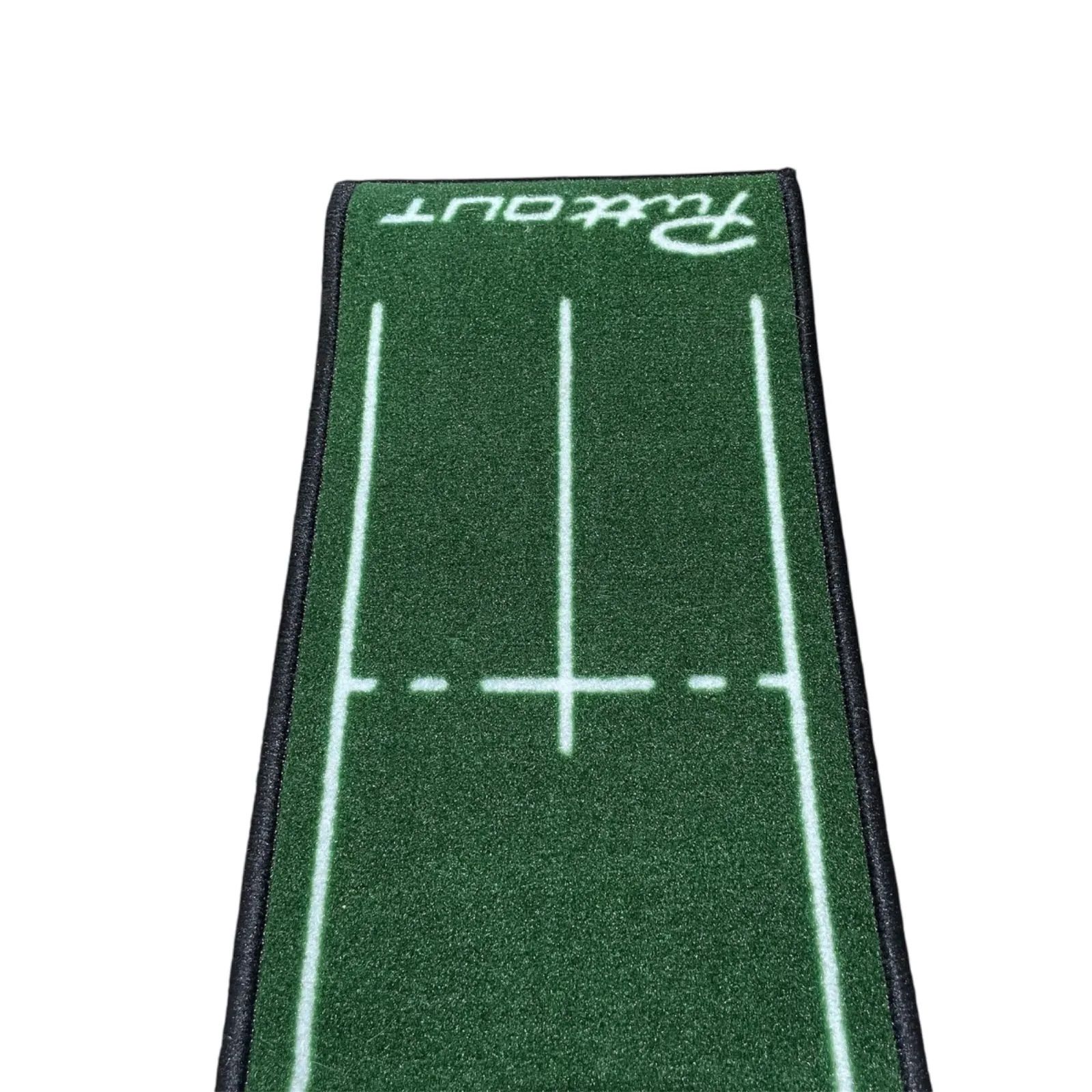 PuttOut スリム ゴルフ パッティングマット 240cm x 25cm
