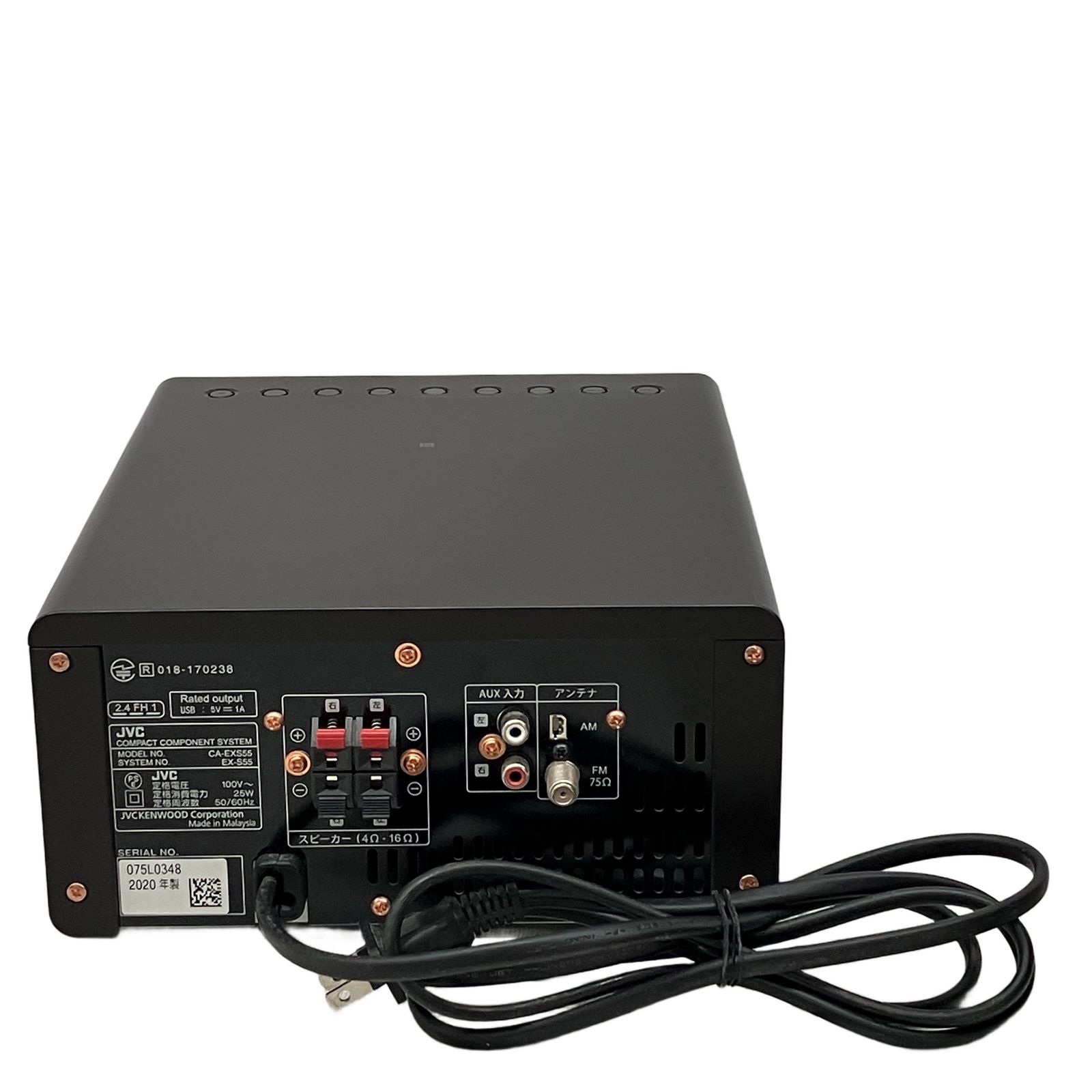 JVC EX-S55 コンパクトコンポーネントシステム リモコン付き 2020年