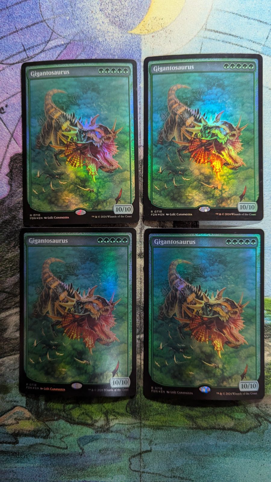 MTG ギガントサウルス ボーダーレス foil 英語4枚 まとめ売り - メルカリ