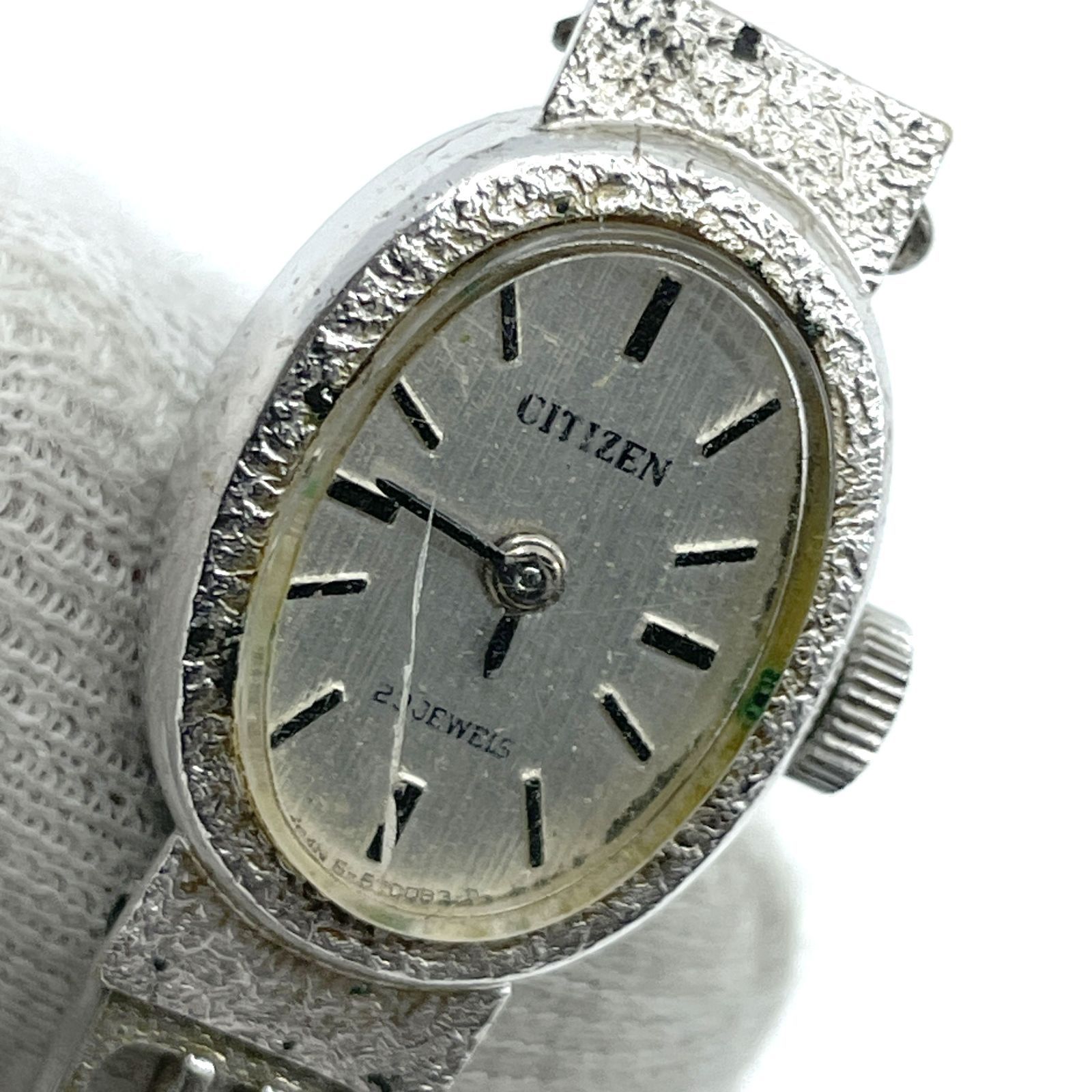 稼働品 CITIZEN シチズン レディース腕時計 手巻き 4-670051 