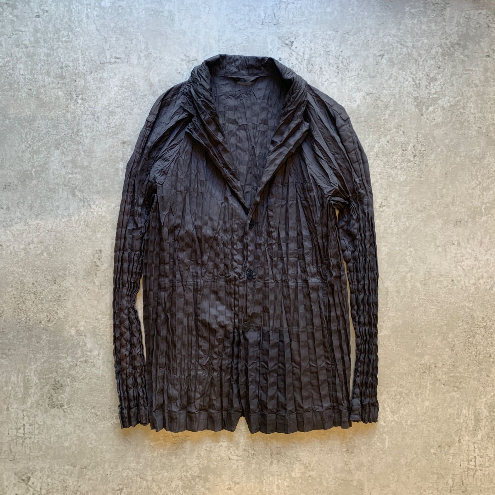ISSEY MIYAKE MEN 皺加工ジャケット テーラード型 イッセイミヤケメン
