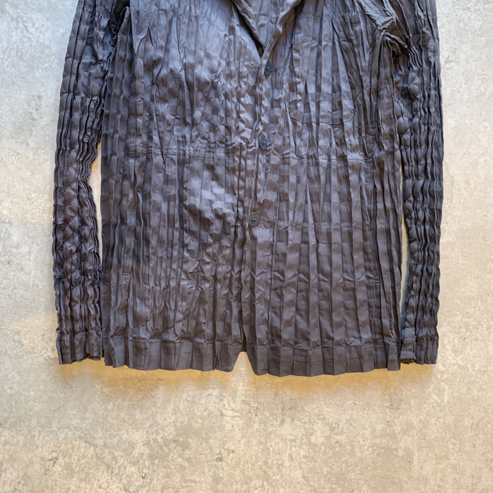 ISSEY MIYAKE MEN 皺加工ジャケット テーラード型 イッセイミヤケメン