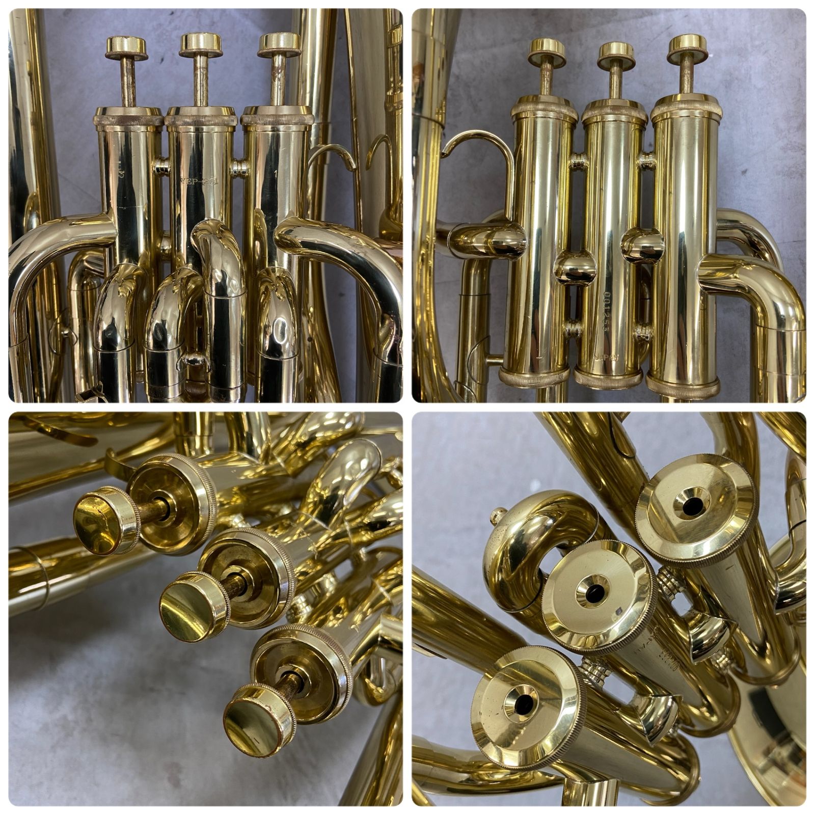 ニッカン 現ヤマハ ユーフォニアム YEP-201 イエローブラス 管楽器