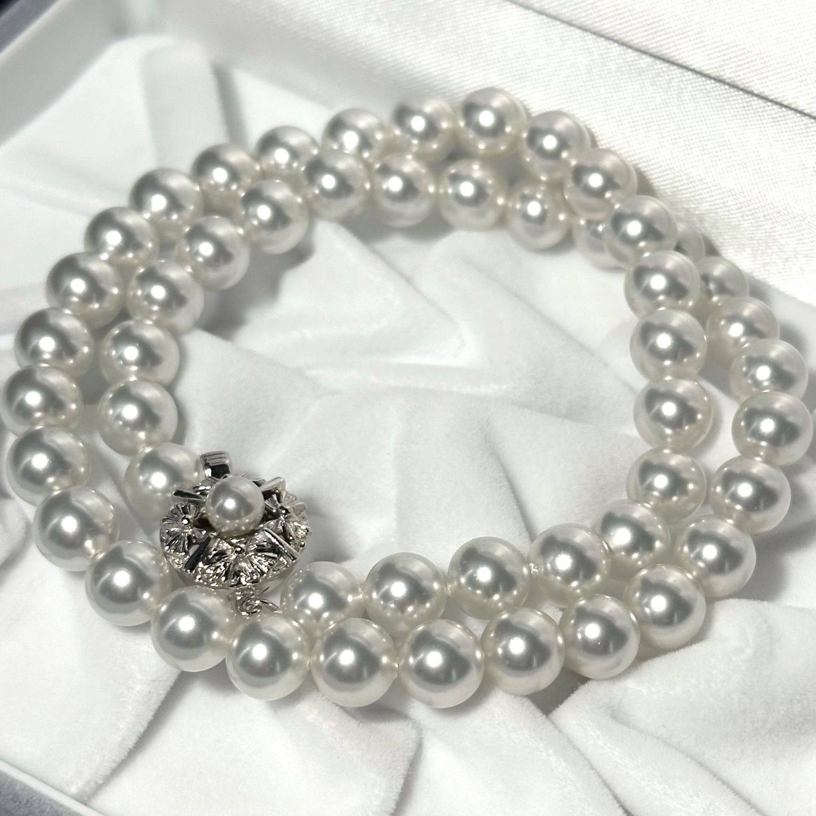 極美品✨テリ良 アコヤパール 7.9mm ネックレス 本真珠 あこや 照り良