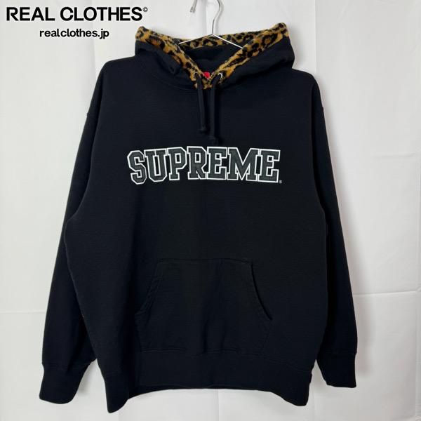 Supreme/シュプリーム【21AW】Leopard Trim Hooded Sweatshirt