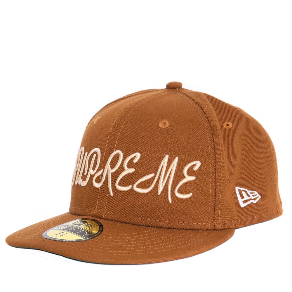 SUPREME Script New Era Cap ライトブラウン - メルカリ