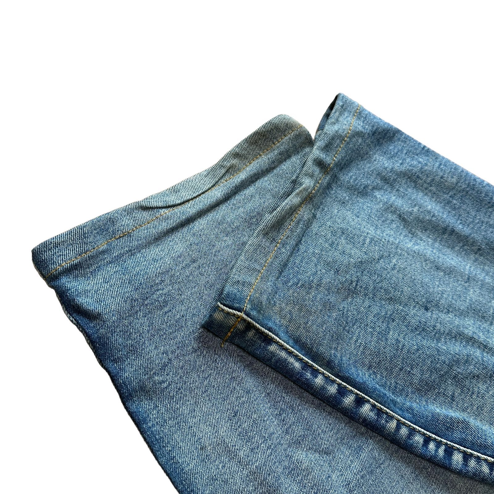 in the attic homme 00s Y2K バイカーデニムパンツ ブルー サイズ82