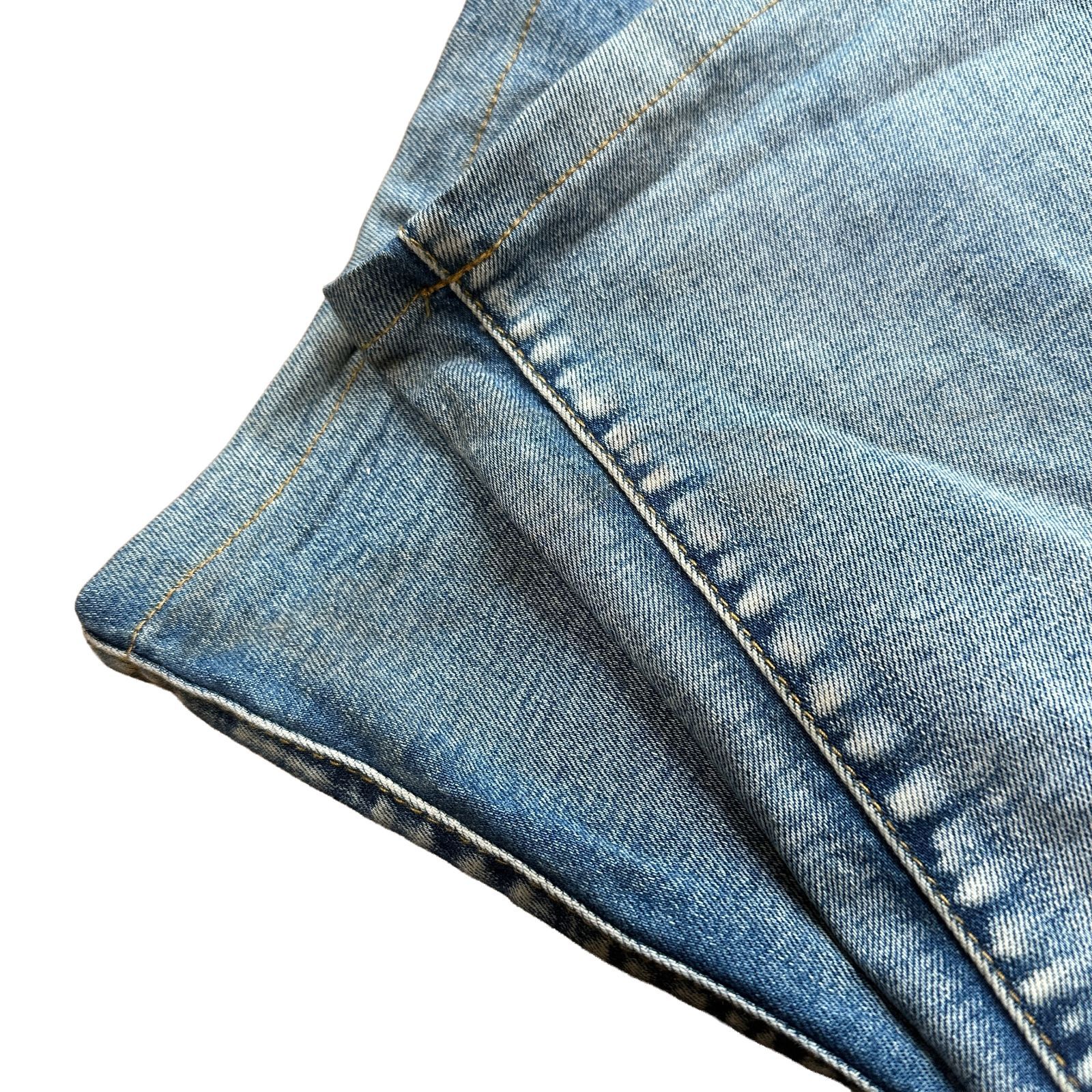 in the attic homme 00s Y2K バイカーデニムパンツ ブルー サイズ82
