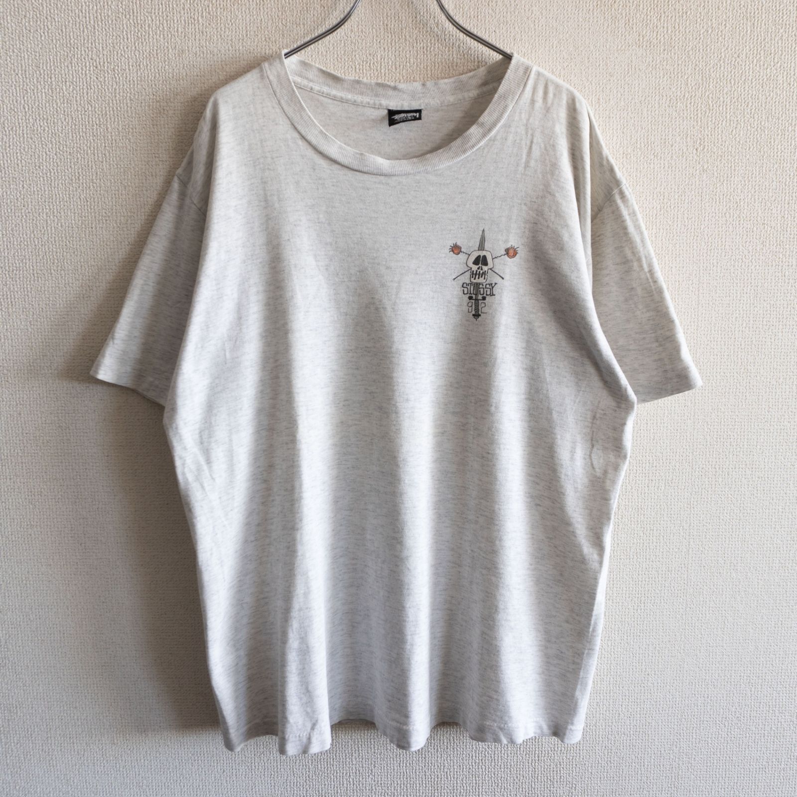80s/USA製】OLD STUSSY【プリント Tシャツ】L ステューシー オールド 