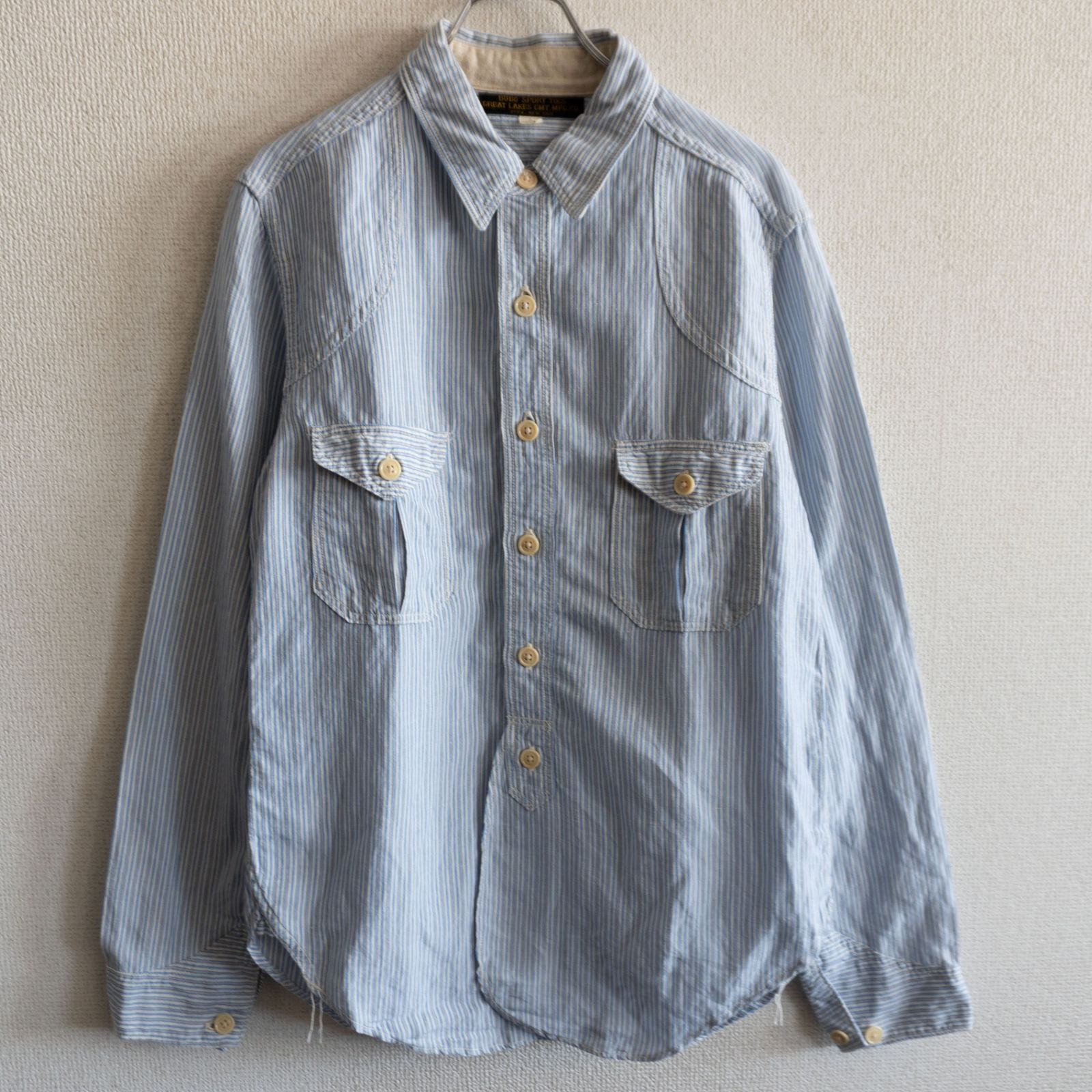 【美品】FREEWHEELERS BUBO SPORT TOGS 【MONTAUK SHIRT】15 レーヨン×リネン シャツ フリーホイーラーズ 26030046 美品】FREEWHEELERS BUBO SPORT TOGS 【MONTAUK SHIRT】15 レーヨン