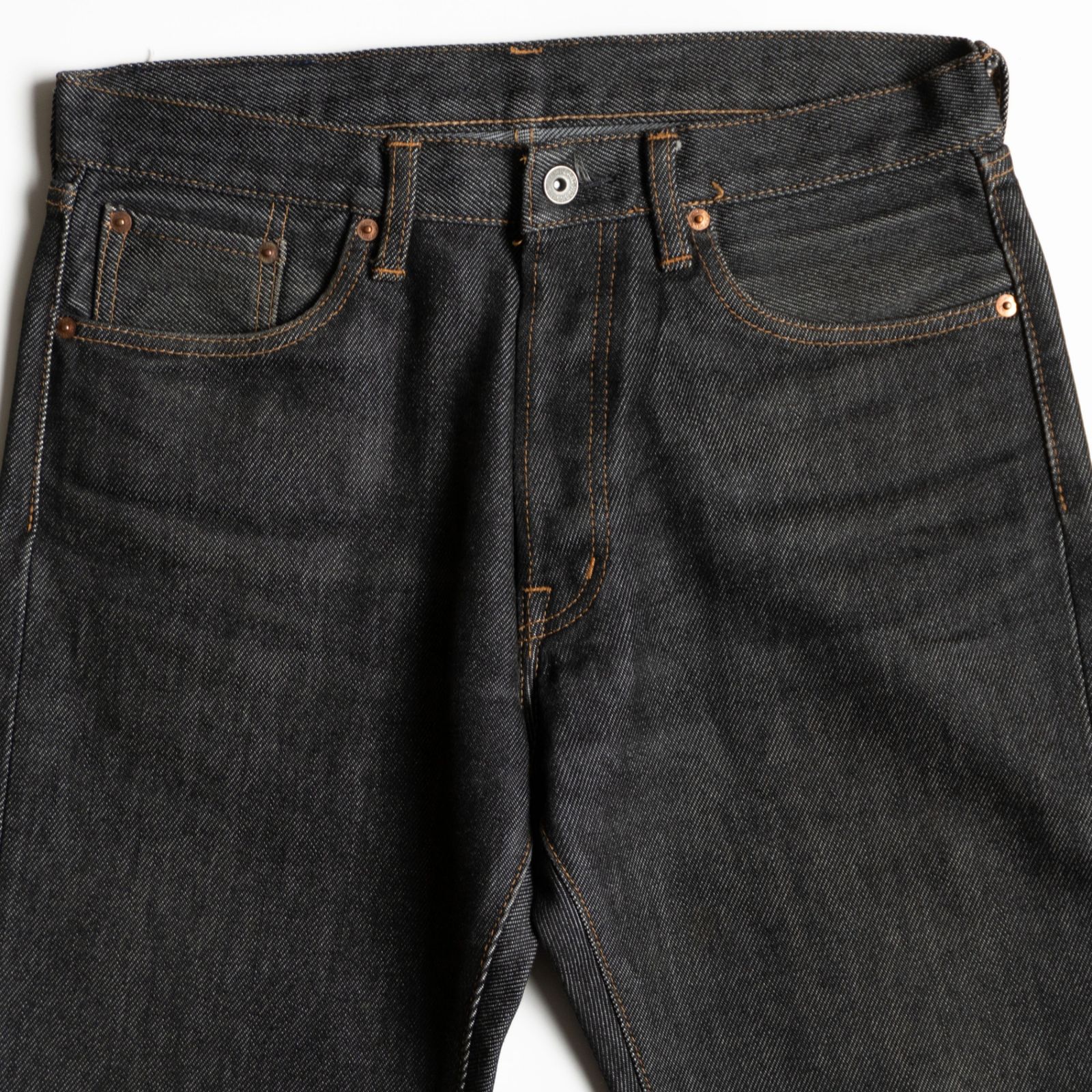 美品】IRON HEART【LOT 1634 21oz黒鎧デニム ストレート】W32 ブラック